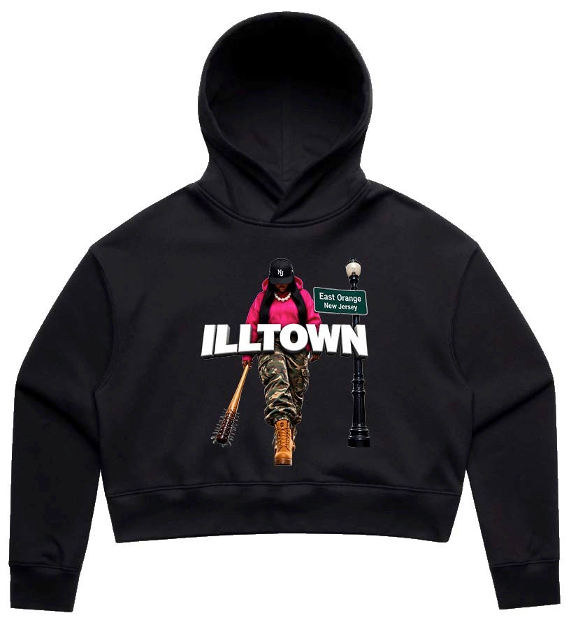 ILLTOWN SISTER Cropped Hoodie